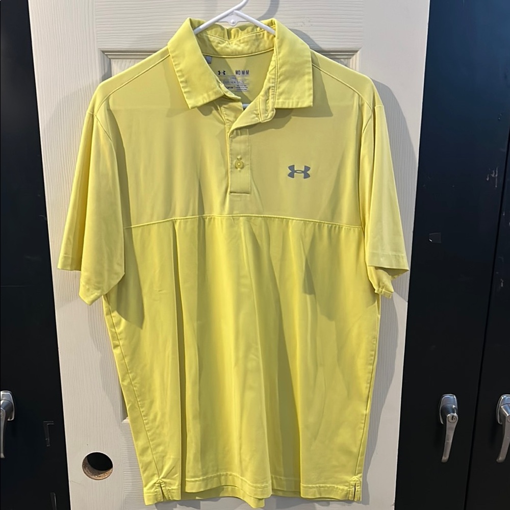 Under Armour Men's Yellow Polo Shirt